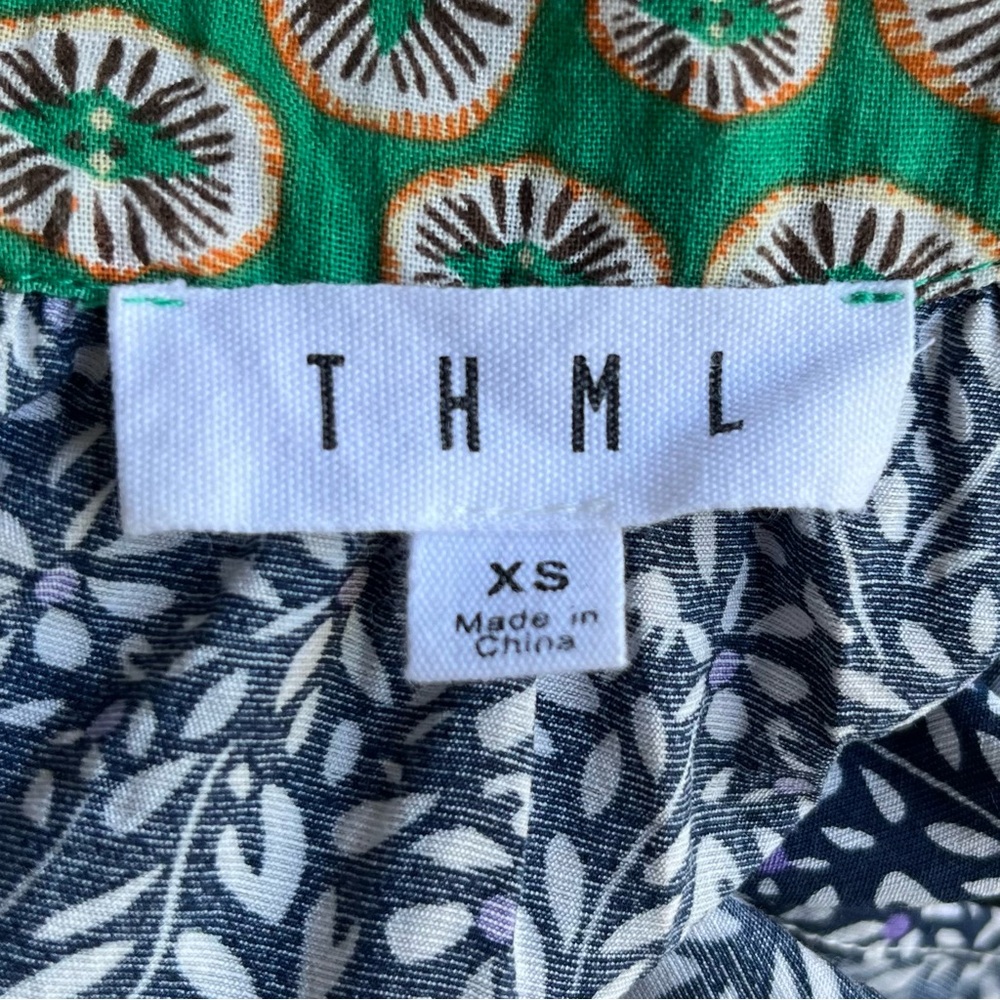 Thml Patterned Sleeveless Boho Blouse - Size Xs - image 2